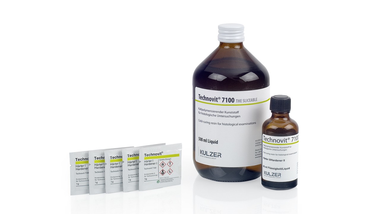 德國(guó)古莎Technovit? 7100/8100/9100微切片冷鑲嵌樹脂