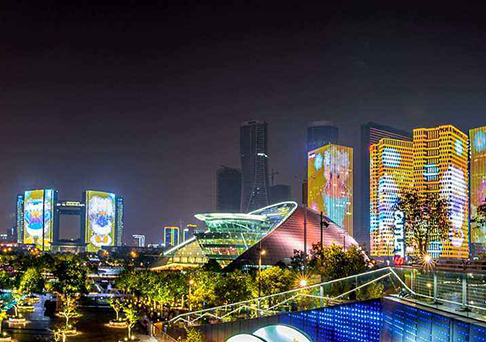 城市地標(biāo)燈光秀,點(diǎn)亮都市“夜生活”-明思維照明